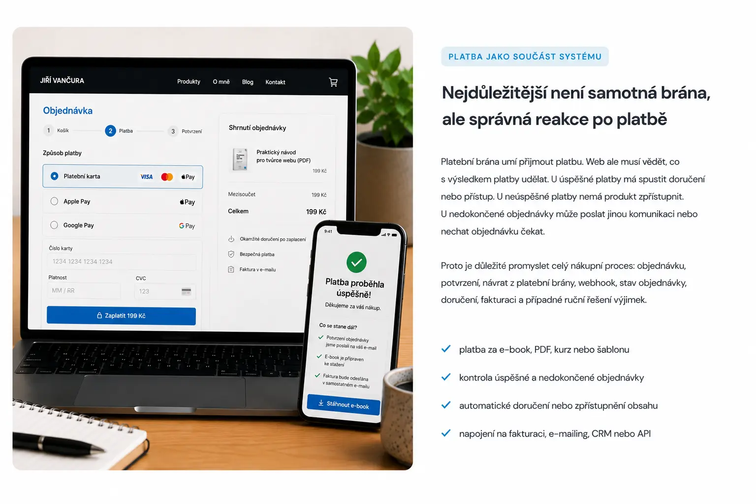 Online platby za digitální produkty