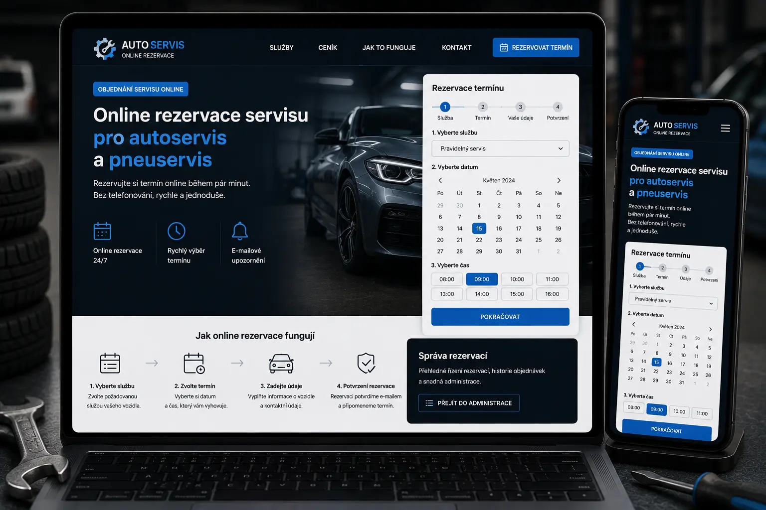 Online rezervace servisu