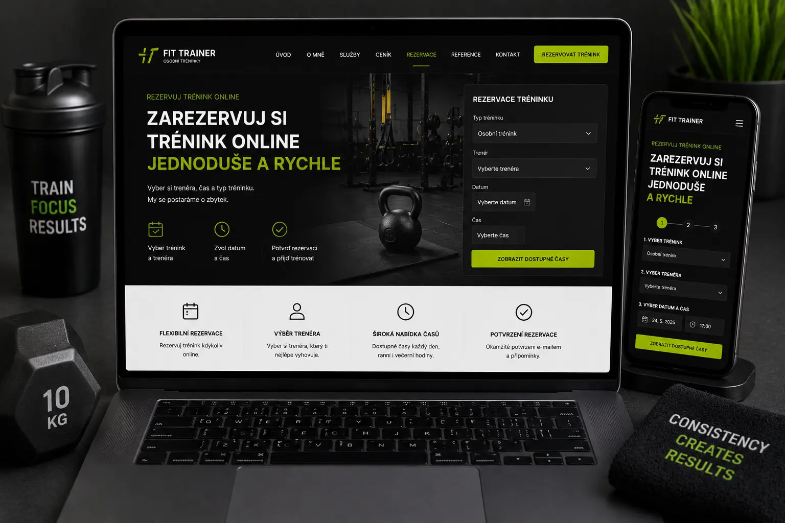 Online rezervace tréninků