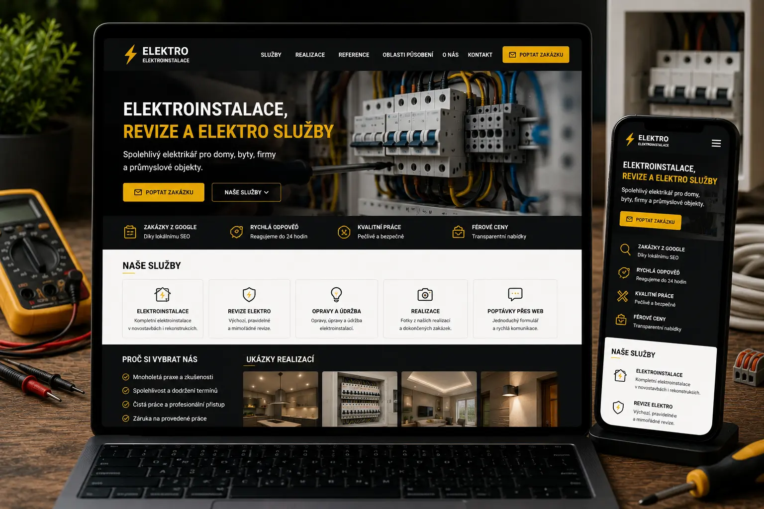 Web pro elektrikáře