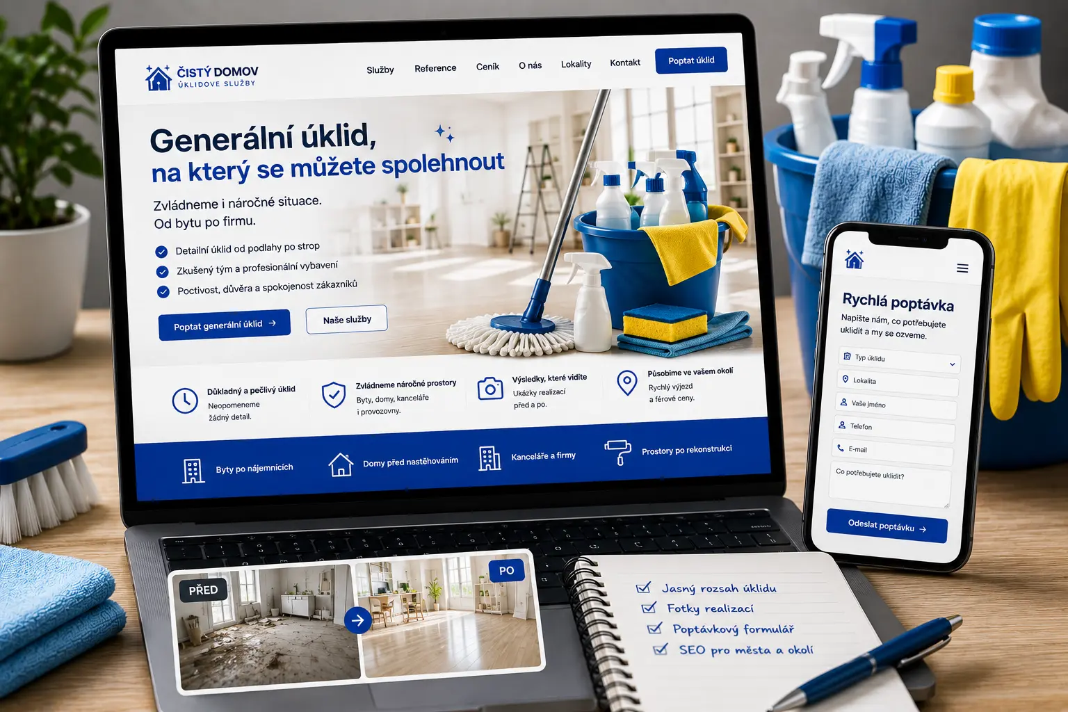 Web pro generální úklid