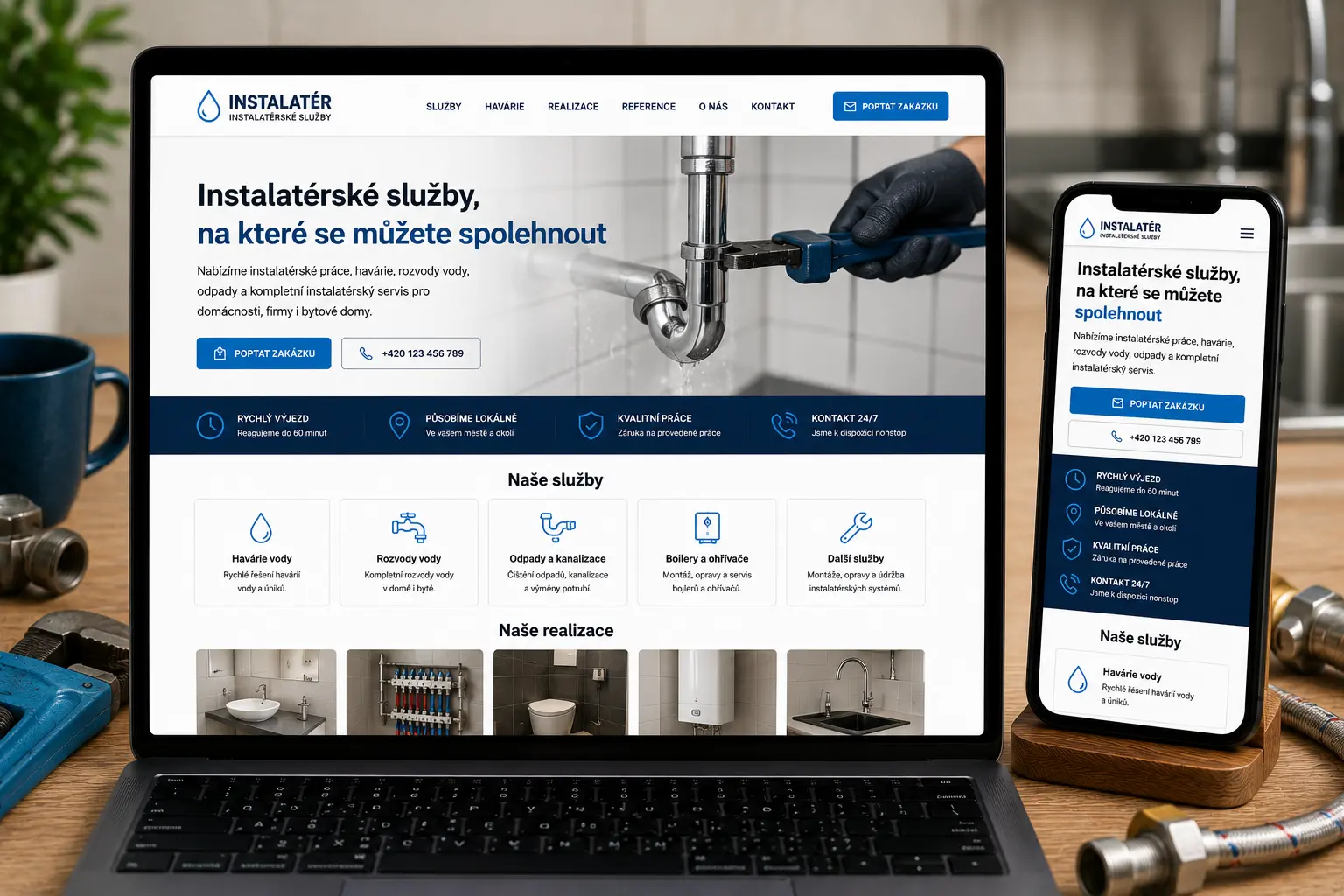 Web pro instalatéra