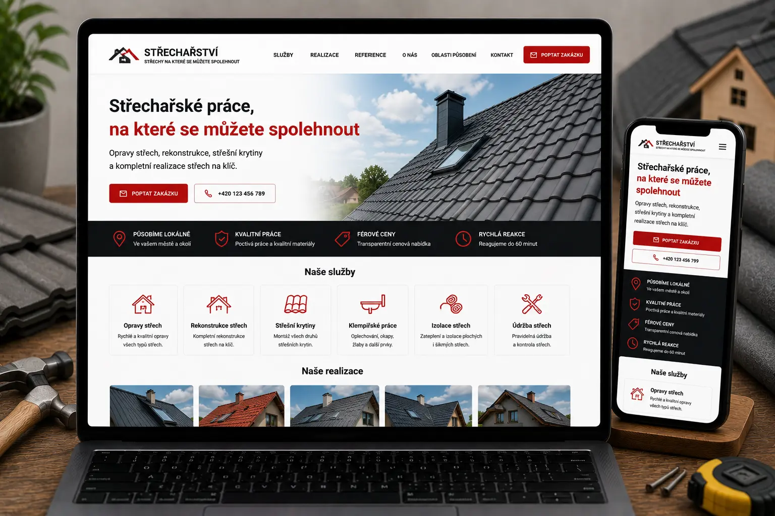 Web pro střechaře